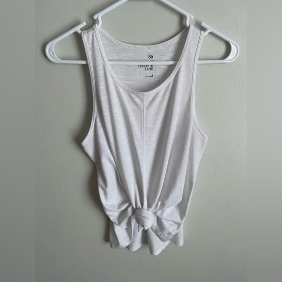 White Racerback Tank Top - Picture 3 of 8